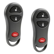 KeylessOption replacement fob for Jeep Cherokee, Grand Cherokee (56036860) 3-button fob, 2 pack